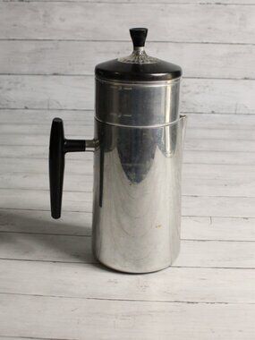 Wear Ever Vintage Stovetop Coffee Pot 6 Cup Aluminum Percolator Maker MCM